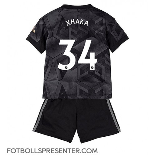 Arsenal Granit Xhaka #34 Bortatröja Barn 2022-23 Kortärmad (+ korta byxor)